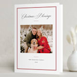 "Elegant frame" - Holiday Cards in Crimson by Annie Shapiro - Folded Card