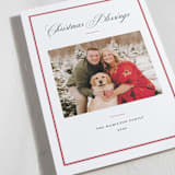 "Elegant frame" - Holiday Cards in Crimson by Annie Shapiro - Detail