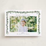 "Pine Garland" - Holiday Cards in Winterberry by Susan Moyal - Front