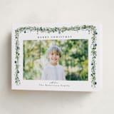 "Pine Garland" - Holiday Cards in Winterberry by Susan Moyal - Folded Card