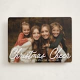 "Cheerful Script" - Holiday Cards in Snowfall by Karidy Walker - Front
