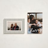 "a merry ribbon" - Holiday Cards in Snow by Lori Wemple - Photo Orientation Options