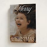 "Beautiful Christmas" - Holiday Cards in Snowflake by Julie Ley - Folded Card