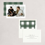 "Scripted Merry" - Holiday Cards in Hunter by Kasia Labocki - Assembled