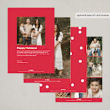 "Merry Swissmas" - Holiday Cards in Cardinal by Annie Clark - Back of Card Options