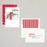 "Merry Swissmas" - Holiday Cards in Cardinal by Annie Clark - Assembled