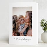 "twinkling" - Holiday Cards in Snow by Olivia Kanaley Inman - Folded Card