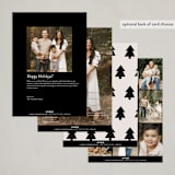 "Merry Snapshot" - Holiday Cards in Coal by Ashley Iwafuchi - Back of Card Options