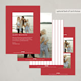"Merry Love" - Holiday Cards in Ruby by Alston Foster - Back of Card