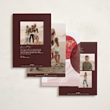 "Arc Over" - Holiday Cards in Cherry by Pixel and Hank - Back of Card Options