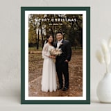 "Bold Frame" - Holiday Cards in Evergreen by Stacey Meacham - Front