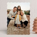 "Christmas Tradition" - Holiday Cards in Snow by Laura Bercovich - Front