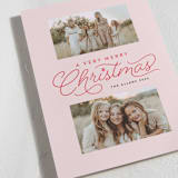 "a rosy christmas" - Holiday Cards in Rosy by Laura Hamm - Detail