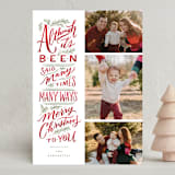 "Merry Christmas To You" - Holiday Cards in Holly Berry by Wildfield Paper Co - Front