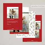 "Merry Christmas To You" - Holiday Cards in Holly Berry by Wildfield Paper Co - Back of Card Options