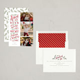 "Merry Christmas To You" - Holiday Cards in Holly Berry by Wildfield Paper Co - Assembled