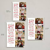 "Merry Christmas To You" - Holiday Cards in Holly Berry by Wildfield Paper Co - Formats Available