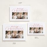 "Merry Christmas Trio" - Holiday Cards in Poinsettia by Brooke Chandler - Formats Available