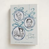 "baubles and bows" - Holiday Cards in Snowball by Paper Sun Studio - Folded Card
