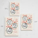"baubles and bows" - Holiday Cards in Candy Cane by Paper Sun Studio - Formats Available