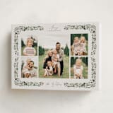 "Holly & Pine" - Holiday Cards in Mulled Wine by Susan Moyal - Folded Card