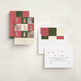 "Fa La La Christmas" - Holiday Cards in Elf Shoes by Peony Rose Design - Assembled