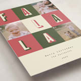 "Fa La La Christmas" - Holiday Cards in Elf Shoes by Peony Rose Design - Detail