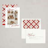 "Delightful Mix" - Holiday Cards in Brick by Everett Paper Goods - Assembled