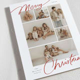 "Delightful Mix" - Holiday Cards in Brick by Everett Paper Goods - Detail