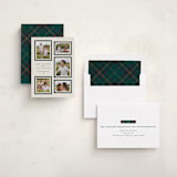 "Plaid Gallery" - Holiday Cards in Juniper by Erica Krystek - Assembled