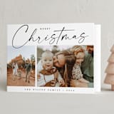 "Holiday Duo" - Holiday Cards in Coal by Kasia Labocki - Folded Card