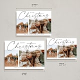 "Holiday Duo" - Holiday Cards in Coal by Kasia Labocki - Formats Available