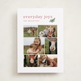 "Everyday joys" - Holiday Cards in Snow by Amy Kross - Front