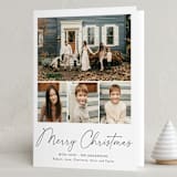 "natural handwriting" - Holiday Cards in Snow by Cass Loh - Folded Card