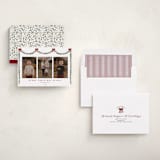 "Joyful Holly" - Holiday Cards in Mulled Wine by Susan Moyal - Assembled