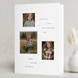 "Sentiment" - Holiday Cards in Snow by Baumbirdy - Folded Card