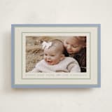 "Polka Dot Frame" - Holiday Cards in Periwinkle by Robert and Stella - Front