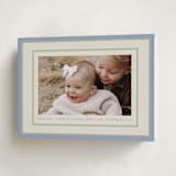 "Polka Dot Frame" - Holiday Cards in Periwinkle by Robert and Stella - Folded Card