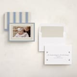 "Polka Dot Frame" - Holiday Cards in Periwinkle by Robert and Stella - Assembled