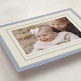 "Polka Dot Frame" - Holiday Cards in Periwinkle by Robert and Stella - Detail