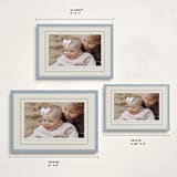 "Polka Dot Frame" - Holiday Cards in Periwinkle by Robert and Stella - Formats Available