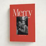 "North Pole" - Holiday Cards in Stocking by Morgan Kendall - Folded Card