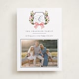 "Classic Merry Crest" - Holiday Cards in Night by Brooke Chandler - Front