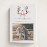 "Classic Merry Crest" - Holiday Cards in Night by Brooke Chandler - Folded Card