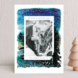 "Nature Blessings" - Holiday Cards in Peacock by Sejal Banker - Front