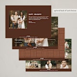 "Very Christmas" - Holiday Cards in Oak by Geraldine Sales - Back of Card Options