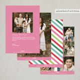 "Holiday Banner" - Holiday Cards in Baubles by Maria Alou - Back of Card Options
