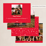 "Joy hand lettering" - Holiday Cards in Winter by Orasie - Back of Card Options