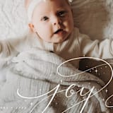 "Joy hand lettering" - Holiday Cards in Winter by Orasie - Detail