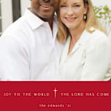 "Pure Joy To The World" - Holiday Cards in Cranberry by fatfatin - Detail